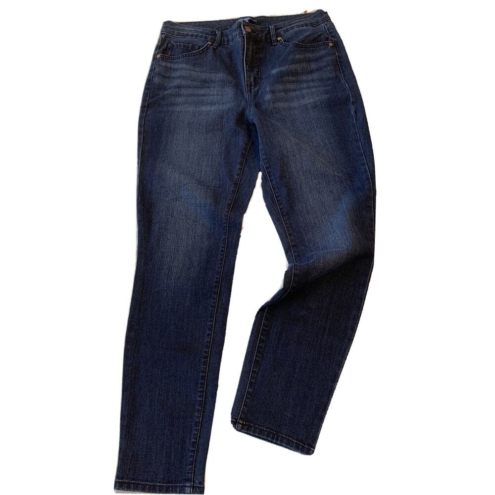 10 Isaac Mizrahi Live! Women's Tapered Denim Jeans Stretch Skinny 27" Inseam